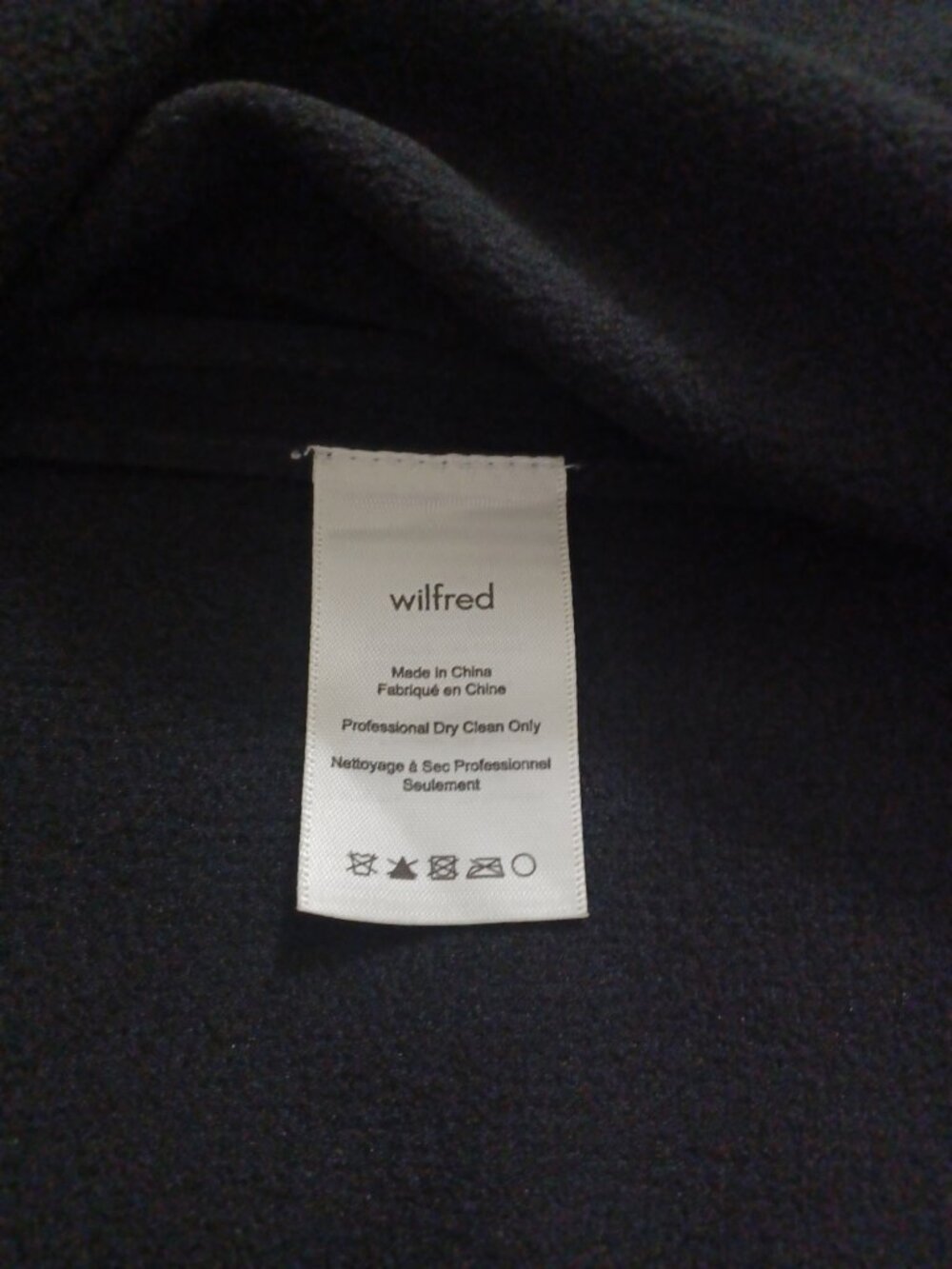 ARITZIA WILFRED CHEVALIER BLAZER LIGHTWEIGHT DRAPED OPEN FRONT BLACK SIZE 8 - Picture 11 of 15